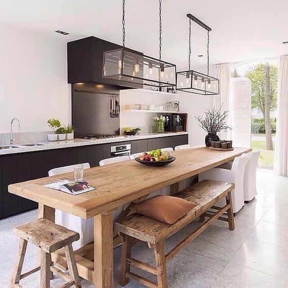 המטבח היום מעוצב לא פחות מהסלון כך שאפשר להכניס לתוכו את פינת האוכל. https://www.instagram.com/immyandindi/